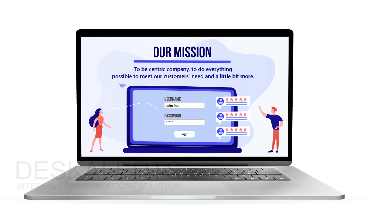 corporate lock screen