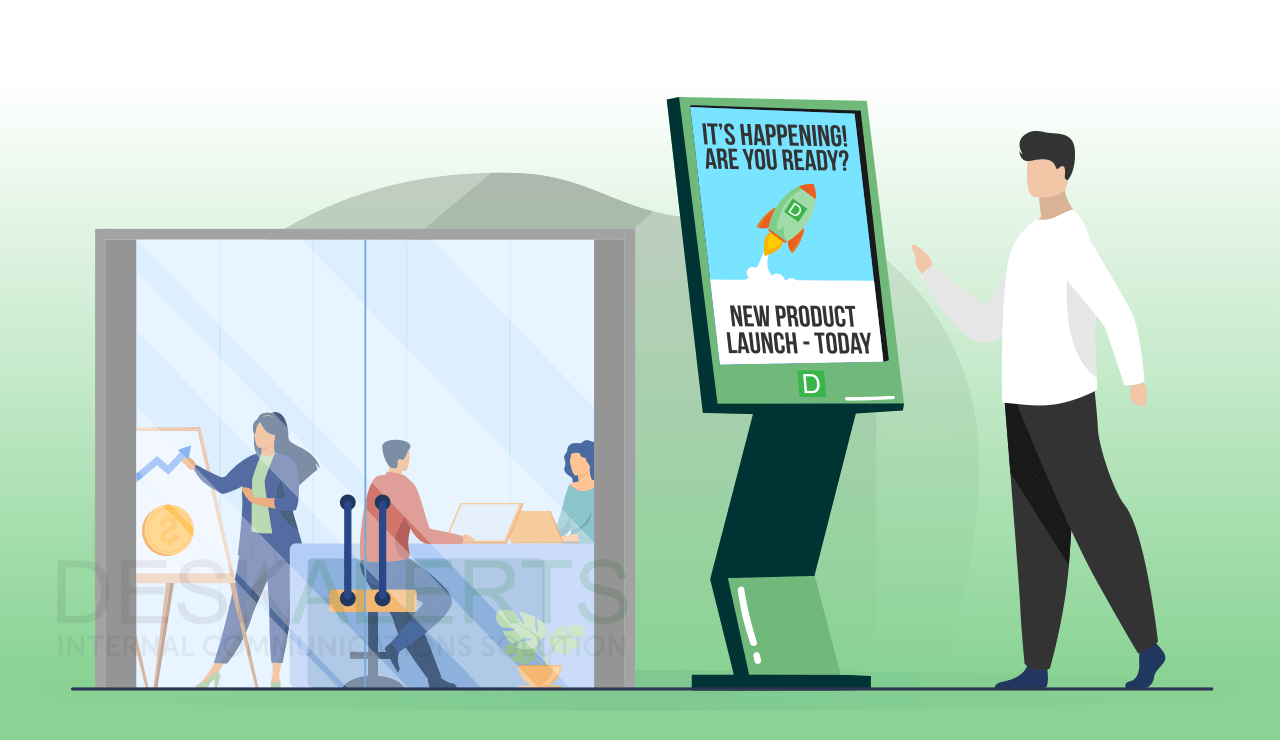 digital signage for employee communications