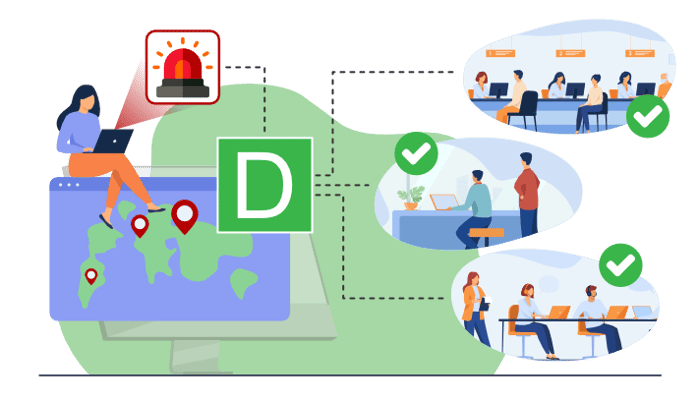 Enterprise-grade communication solution infographic